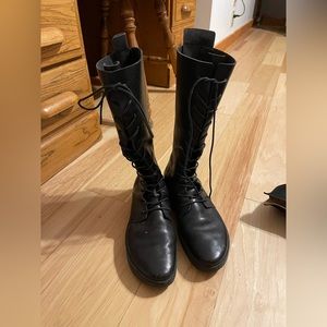 Trippen Black Combat Boots